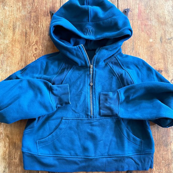 lululemon athletica Tops - Lululemon Size XS/S Scuba Oversized 1/2 Zip Hoodie